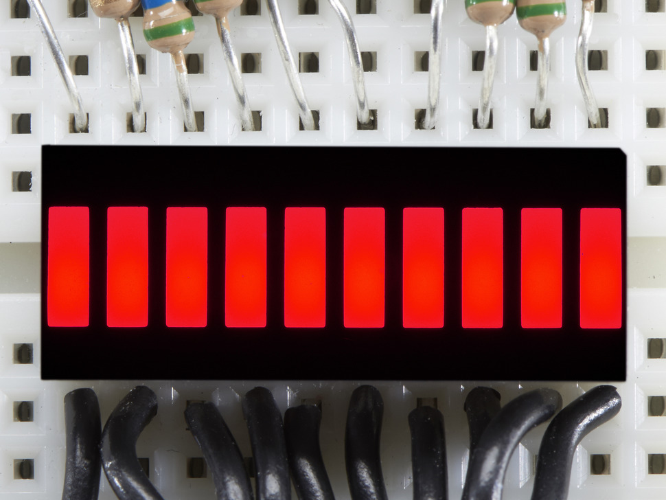 10 Segment Bar Graph LED Display Red